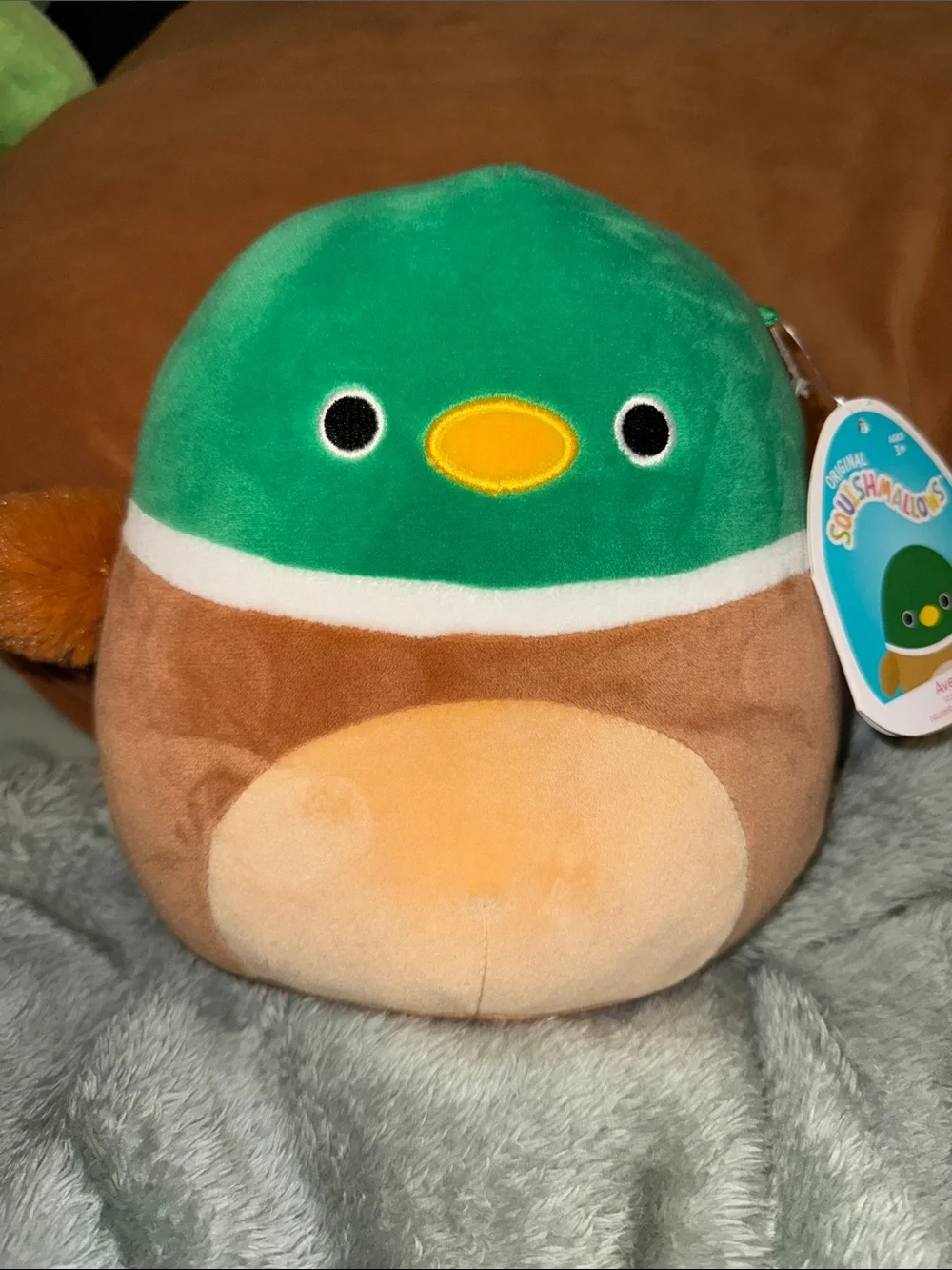 Squishmallows Green, Brown & Cream Plush Bird - Soft Collectible